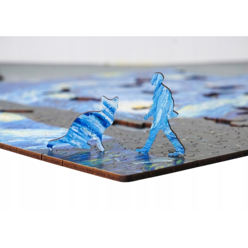 Drewniane puzzle A3 van Gogh Gwiaździsta noc 300el