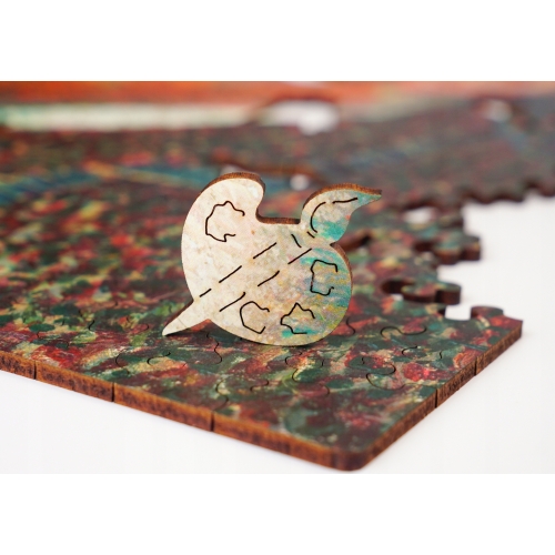 Puzzle Drewniane Van Gogh Autoportret Układanka Drewniana A3 345 Elementów