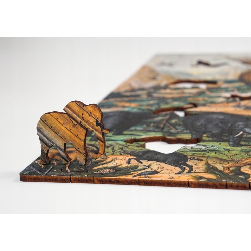 Puzzle Drewniane Arka Noego Simon De Myle Układanka 285 Elementów A3