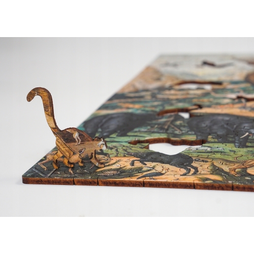 Puzzle Drewniane Arka Noego Simon De Myle Układanka 285 Elementów A3