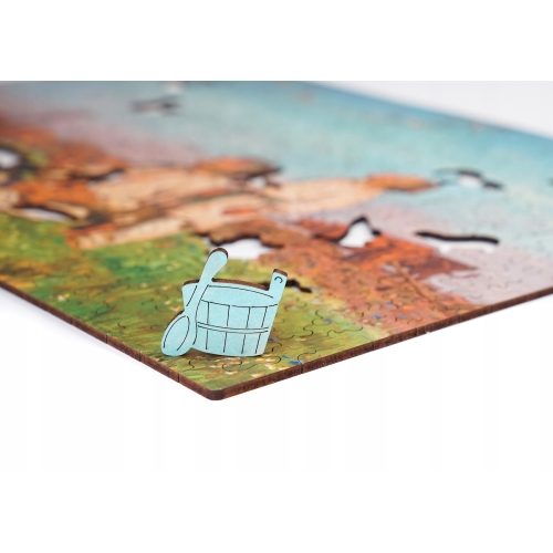 Puzzle Drewniane Bociany Józef Chełmoński Układanka 305 Elementów A3