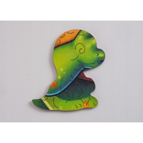 Puzzle Drewniane Premium dla Dzieci Wesoły Dinozaur 52 EL Układanka PUZZLED