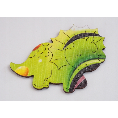 Puzzle Drewniane Premium dla Dzieci Wesoły Dinozaur 52 EL Układanka PUZZLED